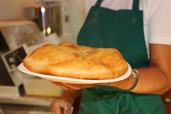 frisch gebackener Langos